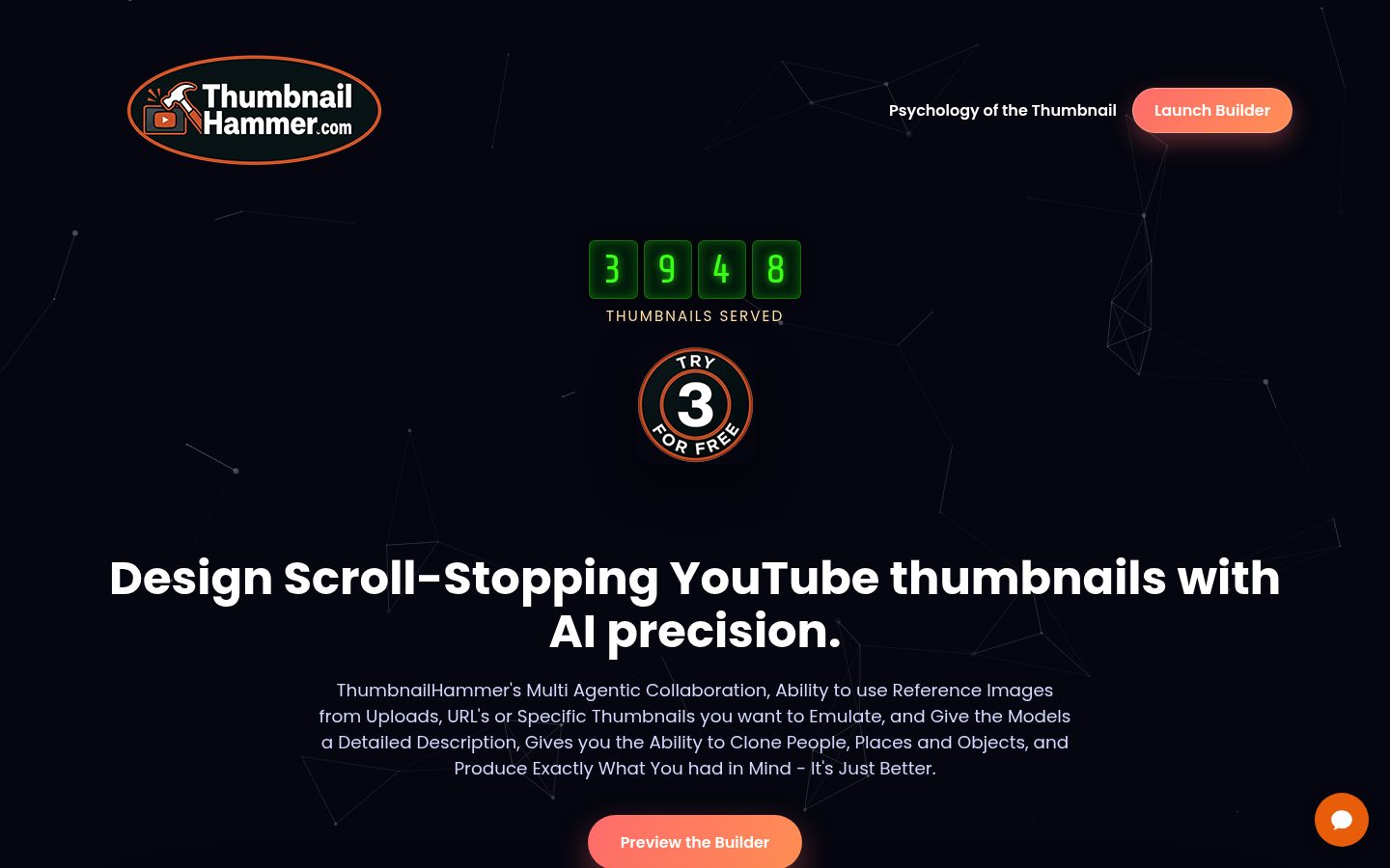 Screenshot of thumbnailhammer.com